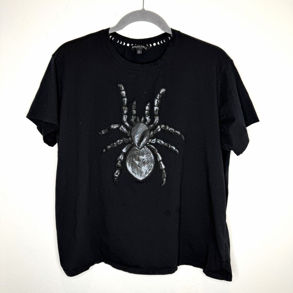 Torrid Nightfall Tarantula Spider Heritage T Shirt Womens Plus 2 Black 2X